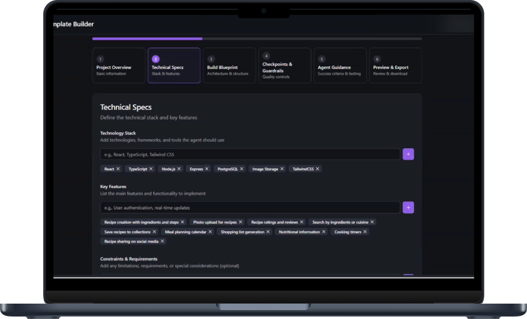 Macbook with dashboard screenshot
